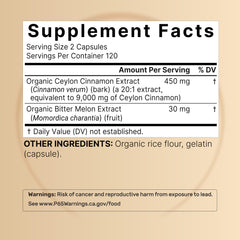 NatureBell Canela Ceilón, cápsulas cercanas, canela orgánica para hábitos saludables