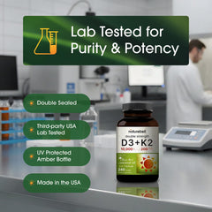 NatureBell etiqueta con información nutricional y pruebas de calidad
