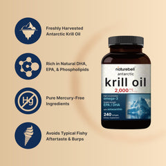 NatureBell envase abierto con 240 softgels indicando duración prolongada