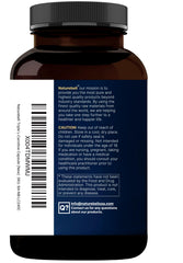 NatureBell etiqueta con sellos cGMP y Non-GMO confirmando calidad