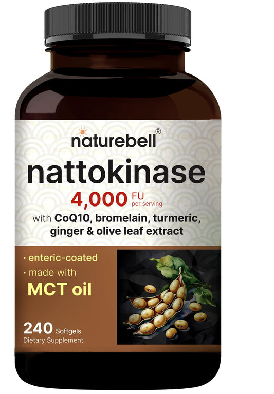 NatureBell frasco frontal mostrando la etiqueta clara y beneficios informativos