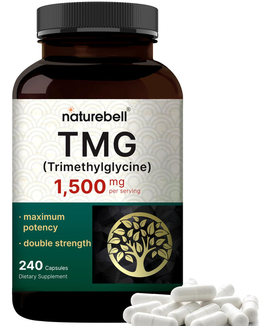 NatureBell frasco frontal mostrando etiqueta clara y concentración 1500 mg