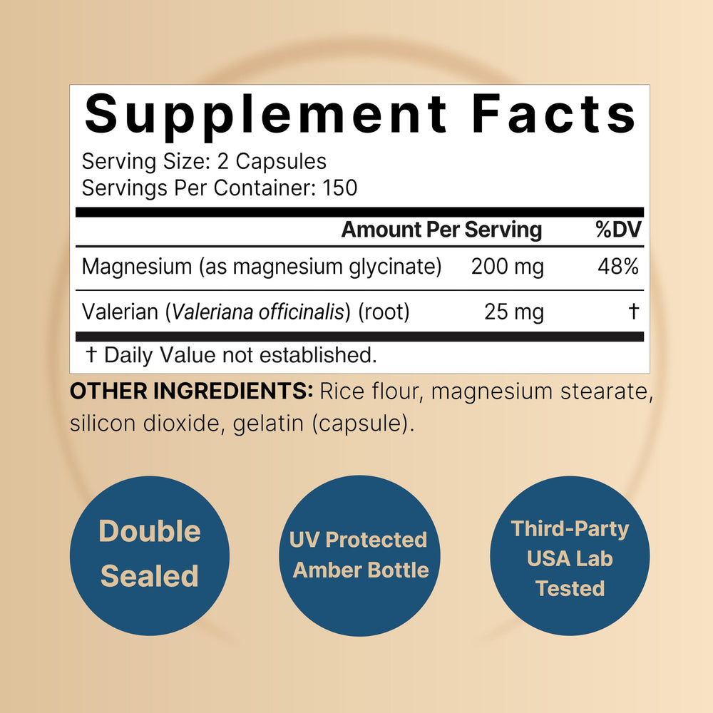 NatureBell Magnesio Glicinato: cápsulas listas para descanso nocturno