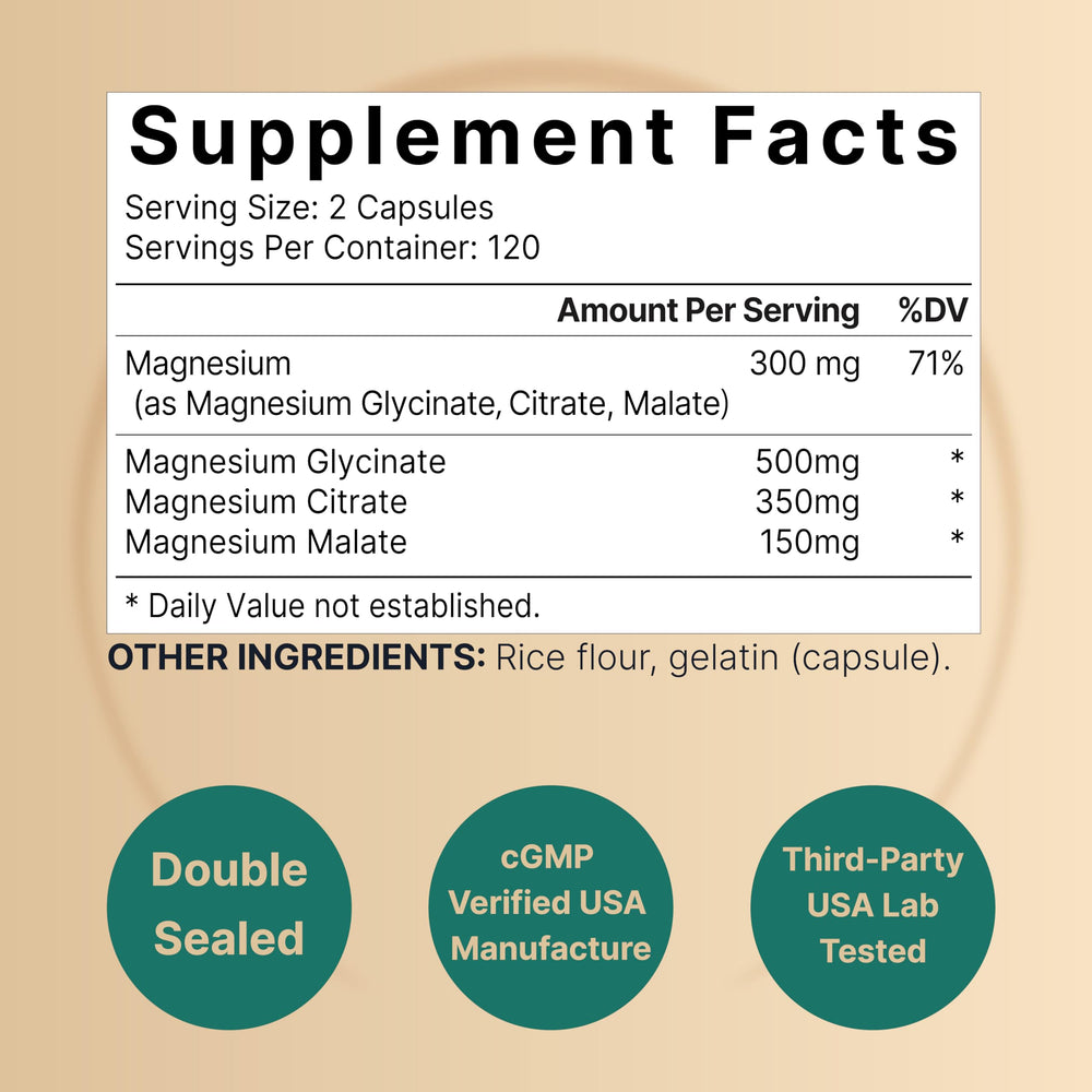 NatureBell Magnesium Complex 1000mg etiqueta destacada: información clara en el envase.
