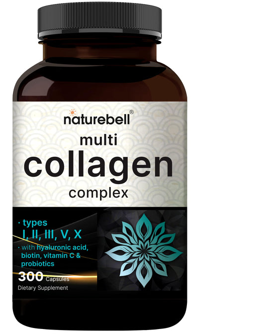 NatureBell Multi Collagen: cápsulas en botella para belleza y bienestar diarios