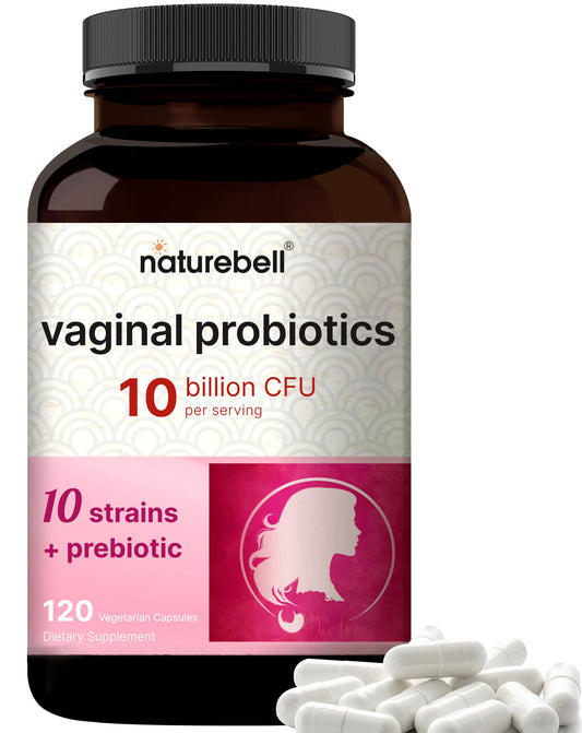 NatureBell Probiotico Vaginal: cápsulas vegetales para apoyo diario de flora y balance.