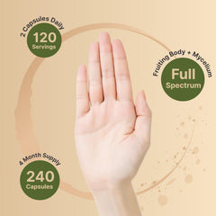 NatureBell cápsula en mano para comparar tamaño y comodidad