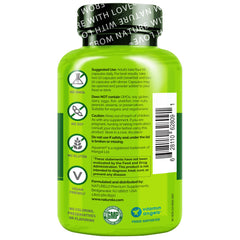 NATURELO cápsula en mano para visualizar tamaño y dosificación segura