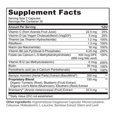 NATURELO detalle de etiqueta con ingredientes y dosificación clara