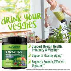 NATURELO mezcla de ingredientes vegetales crudos que aportan vitaminas