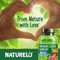 NATURELO frasco sobre escritorio sugiriendo apoyo al enfoque diario