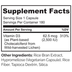 NATURELO etiqueta del frasco con información de ingredientes y calidad