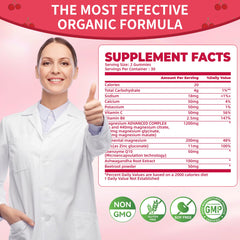 Natures Aid etiqueta con información nutricional clara y transparente