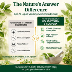 Nature's Answer lateral del envase y caja mostrando información nutricional