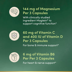 Nature's Bounty cápsula en mano para comparación de tamaño, ventaja: dosificación práctica