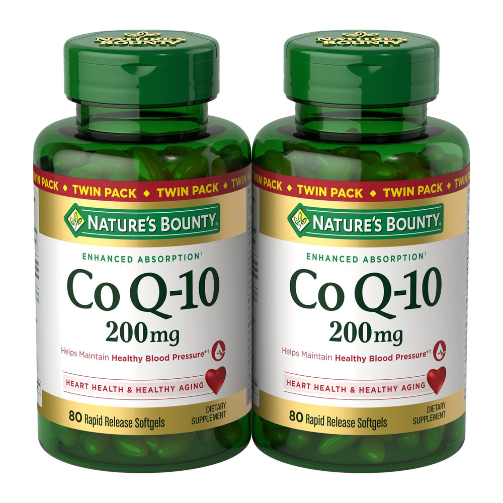 Nature's Bounty envase frontal mostrando 160 softgels y beneficios claros