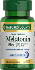 Nature's Bounty envase frontal mostrando 45 tabletas y beneficio conveniencia