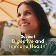 Nature's Bounty Probiotic 10 bottle back label with strain list.