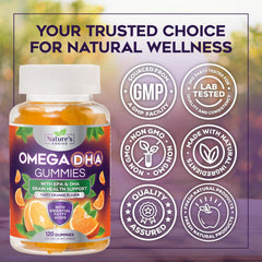 Nature's Choice gominolas junto a una regla para comparar tamaño y facilidad de ingestión