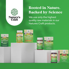 Natures Craft etiqueta nutricional legible que muestra ingredientes