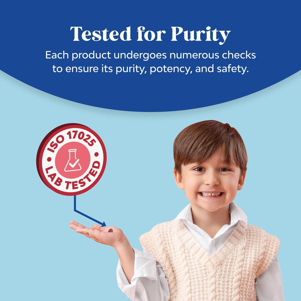 Kid-friendly scene with Natures Craft Raspberry Magnesium Gummies in a day routine