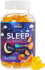 Nature's Gummies frasco frontal mostrando 120 gomitas y beneficio suministro prolongado