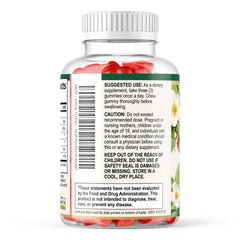 Nature's Gummies envase con instrucciones de uso claro para consumo seguro