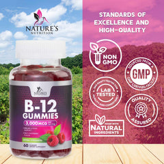 Nature's Nutrition etiqueta abierta con datos de nutrientes y dosificación