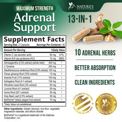 Nature's Nutrition Ashwaganda Extracto: ayuda potencial para el manejo diario del estrés.