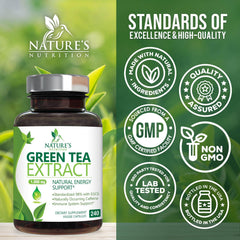 Nature's Nutrition primer plano de una cápsula mostrando su superficie lisa