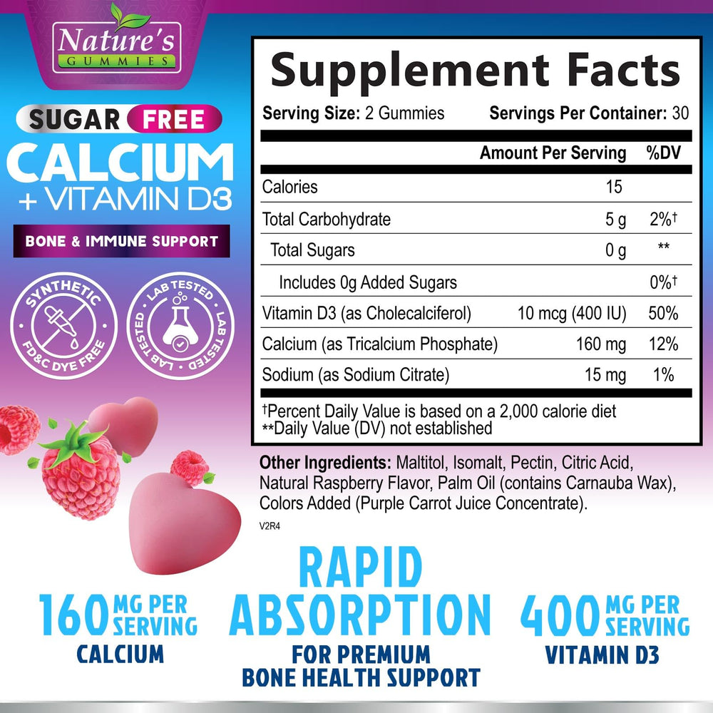 Nature's Nutrition gomita en primer plano mostrando textura suave y facilidad de masticar