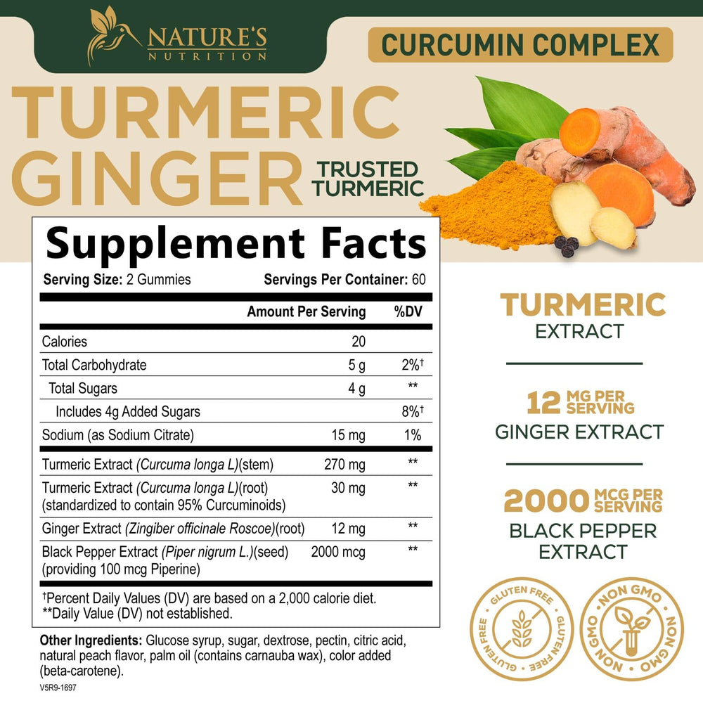 Nature's Nutrition gomitas en primer plano textura suave y aspecto apetitoso