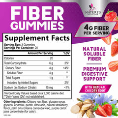 Nature's Nutrition primer plano de gomitas mostrando textura masticable y atractivo