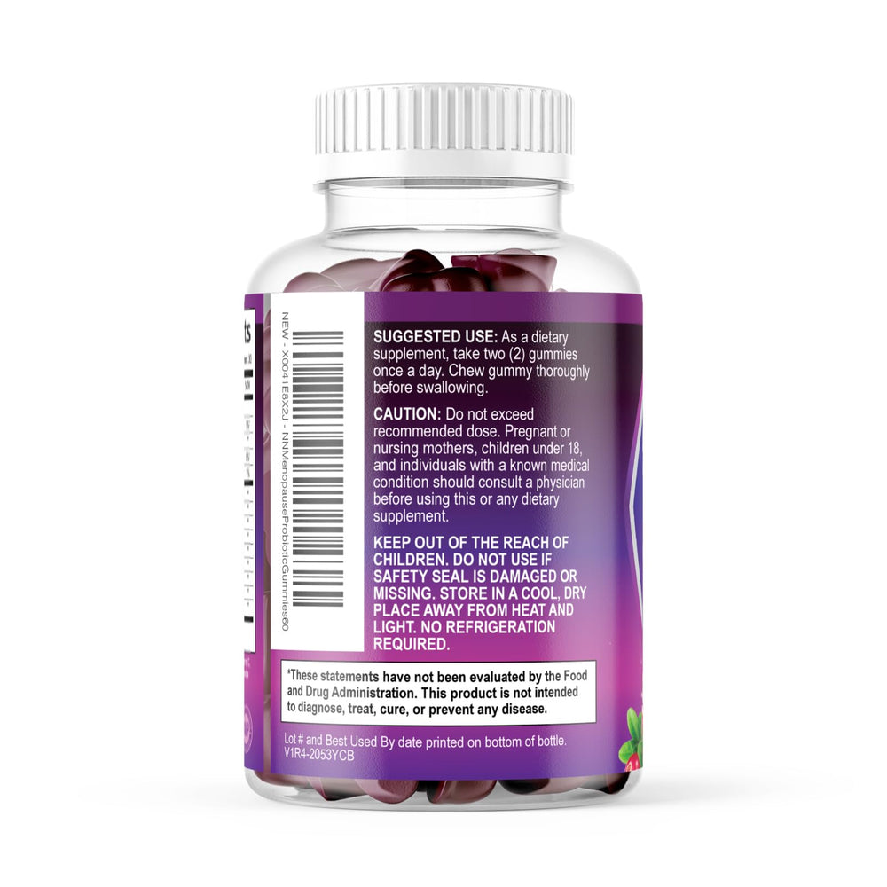 Nature's Nutrition ingredientes: arándano, black cohosh y trébol rojo en composición natural