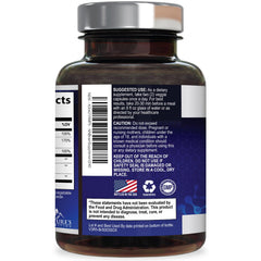 Nature's Nutrition packaging lateral con sello de calidad, beneficio garantía de pruebas