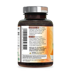 Envase Nature's Nutrition con sello GMP que indica control de calidad en EE. UU.