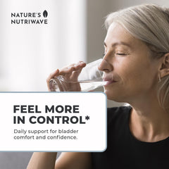 Nature’s NutriWave FemiCore frasco en bolso portátil ideal para viajes