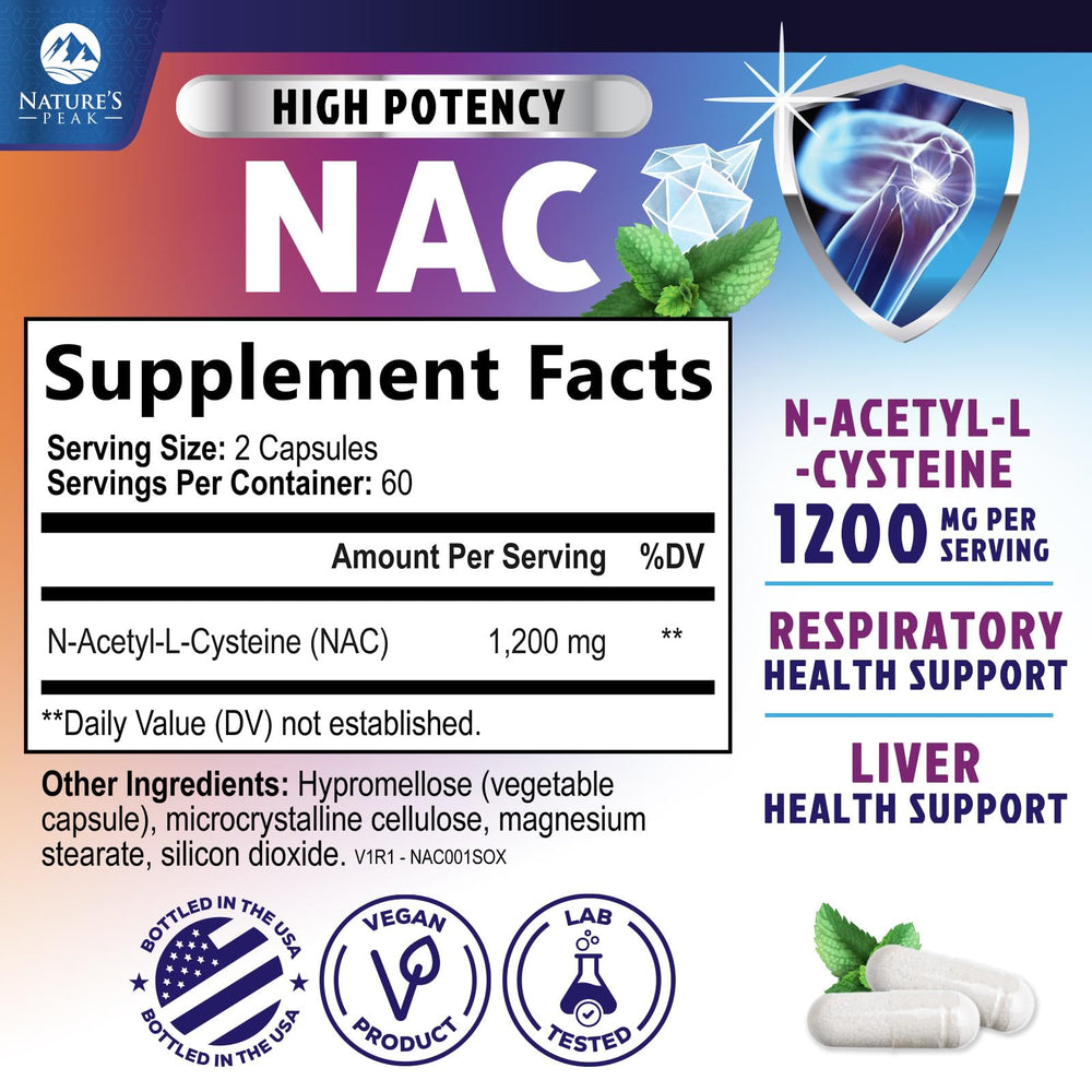 Nature's Peak cápsulas 1200 mg cerca para ver textura y forma vegana