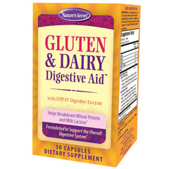 Nature's Secret envase frontal del producto mostrando 50 cápsulas y beneficio digestivo
