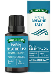 Nature's Truth frasco frontal mostrando la etiqueta y beneficio purificante