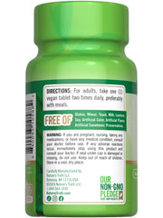 Nature's Truth caja abierta con tabletas, almacenamiento práctico y protección