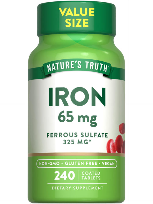 Nature's Truth frasco 240 tabletas muestra duración prolongada