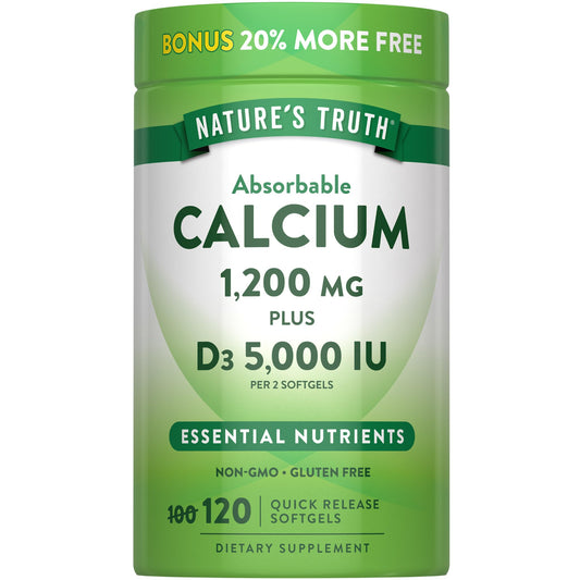 Nature's Truth frasco frontal mostrando el etiquetado y el beneficio de alta potencia