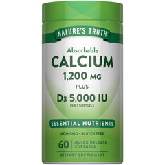 Nature's Truth frasco frontal con etiqueta clara y ventajas del producto