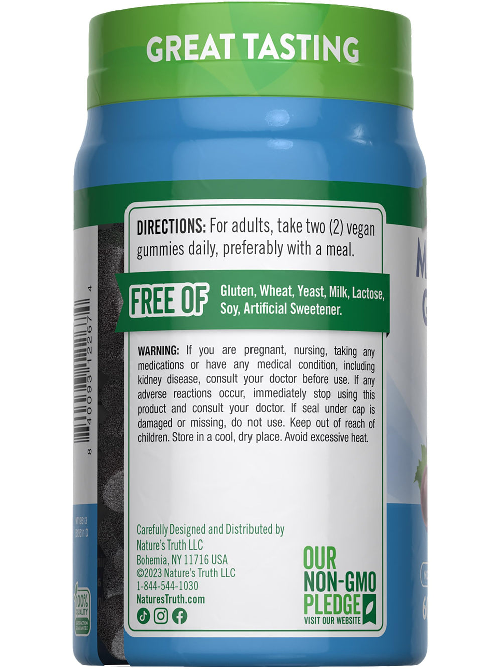 Grapes-flavored gummies ideal for a simple daily routine