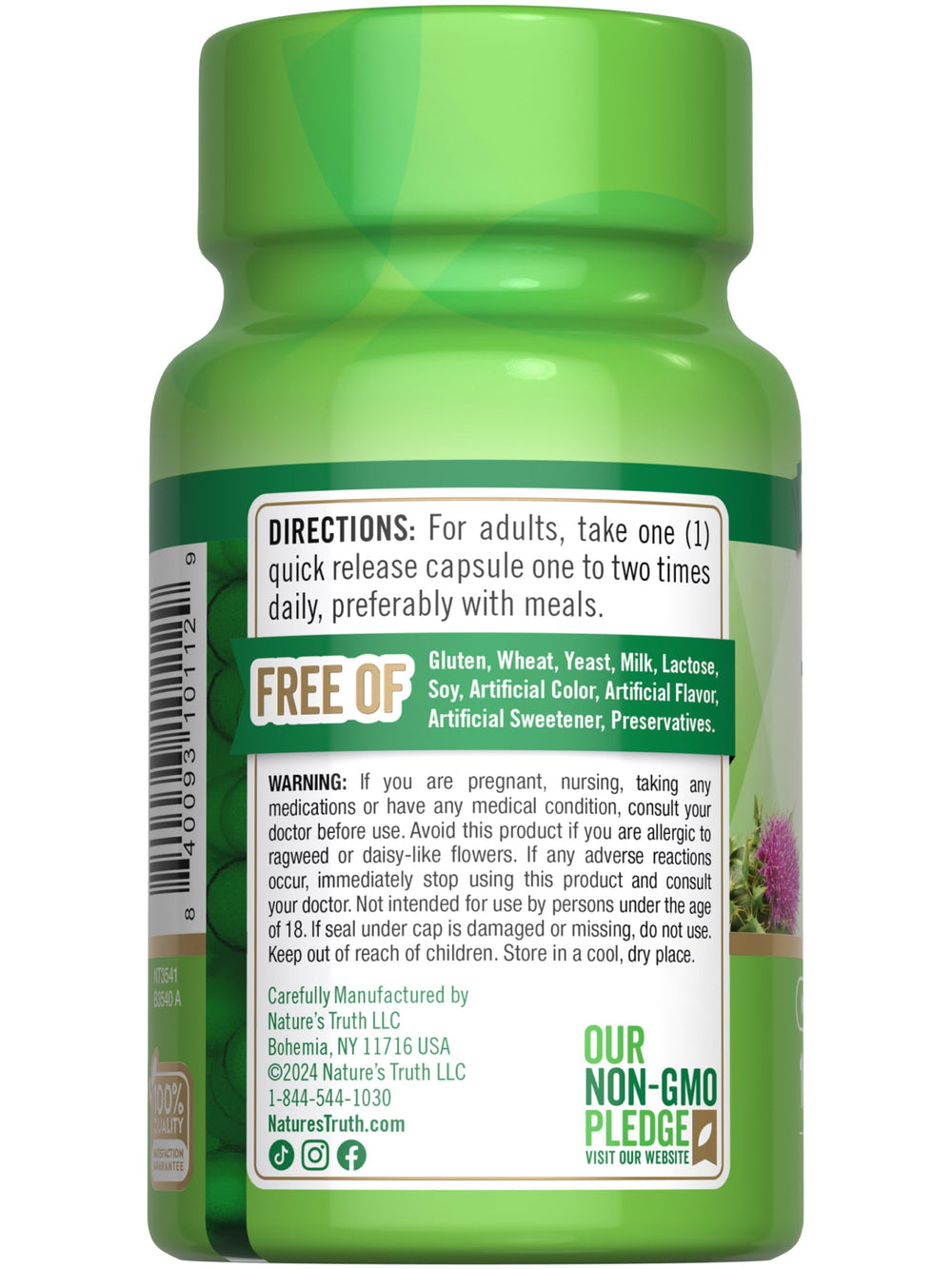 Nature's Truth producto en mesa junto a rutina diaria saludable