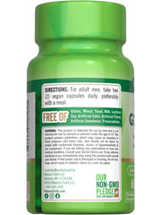 Nature's Truth junto a plantas naturales, énfasis en ingredientes vegetales