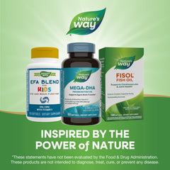 Nature's Way cápsulas junto a desayuno para ilustrar integración a la rutina diaria