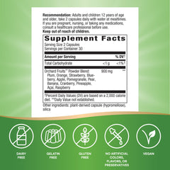 Nature's Way etiqueta ingredientes con lista visible y certificación Non-GMO para confianza