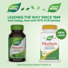 Nature's Way detalle de cápsula de Riboflavin con enfoque en pureza